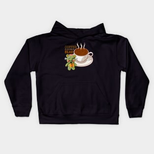 Coffee zombie bear Kids Hoodie